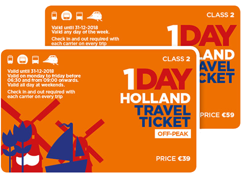 Tourist Day Ticket Dutch Public Transport Ticket 